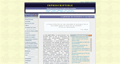 Desktop Screenshot of imprescriptible.fr